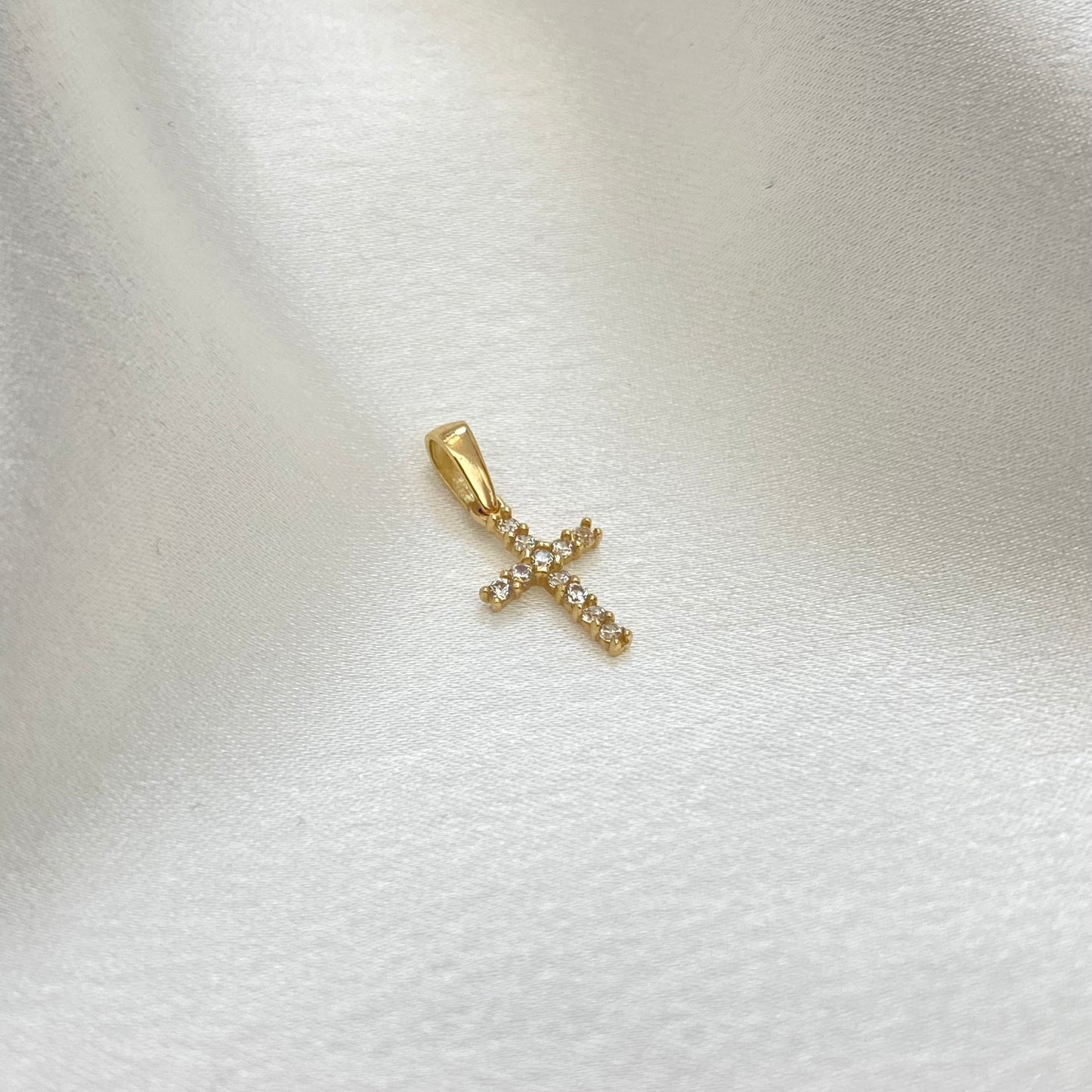 Cruz Mini Circonias 14k