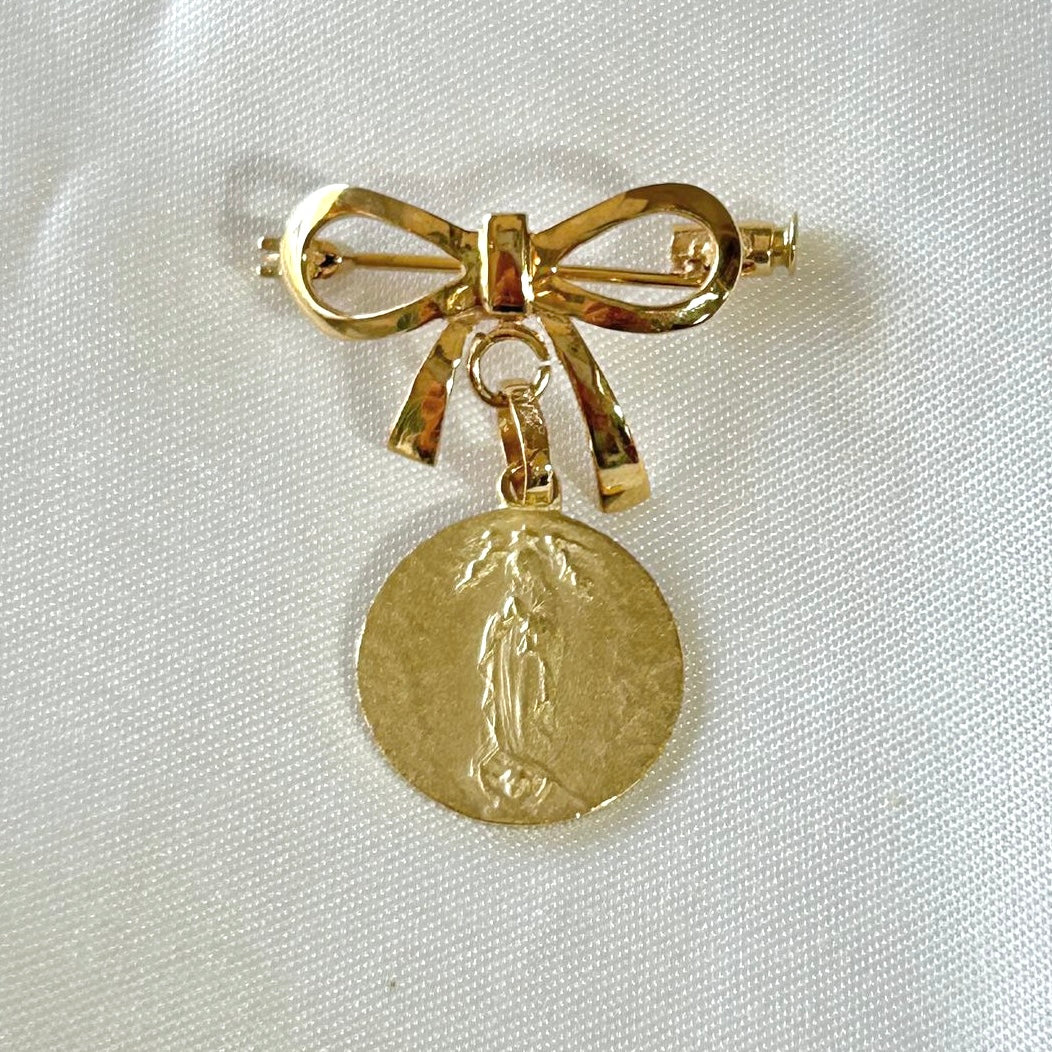 Medalla Virgen Mate 14K