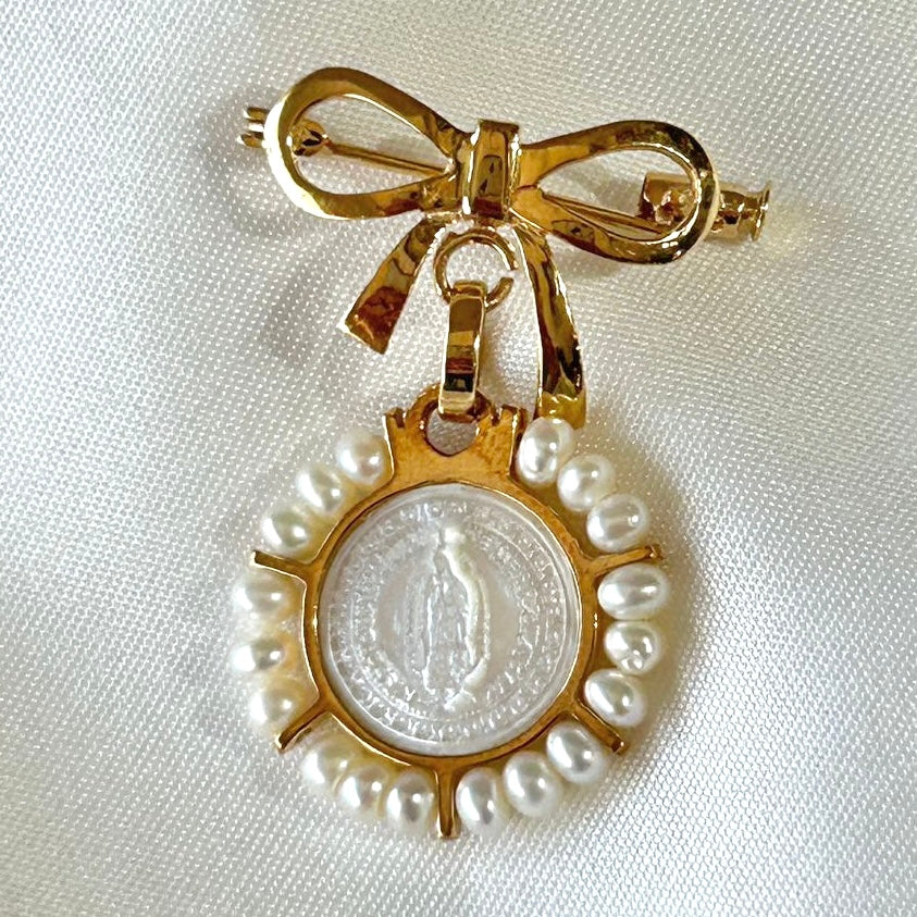 Broche Moño con Colita 14K