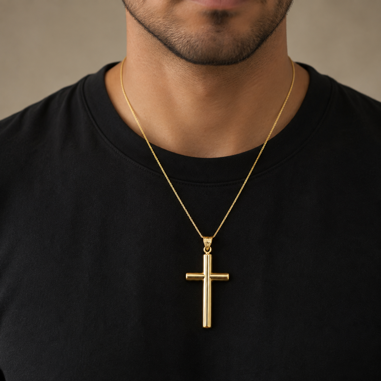 Cruz Oro Amarillo 14k