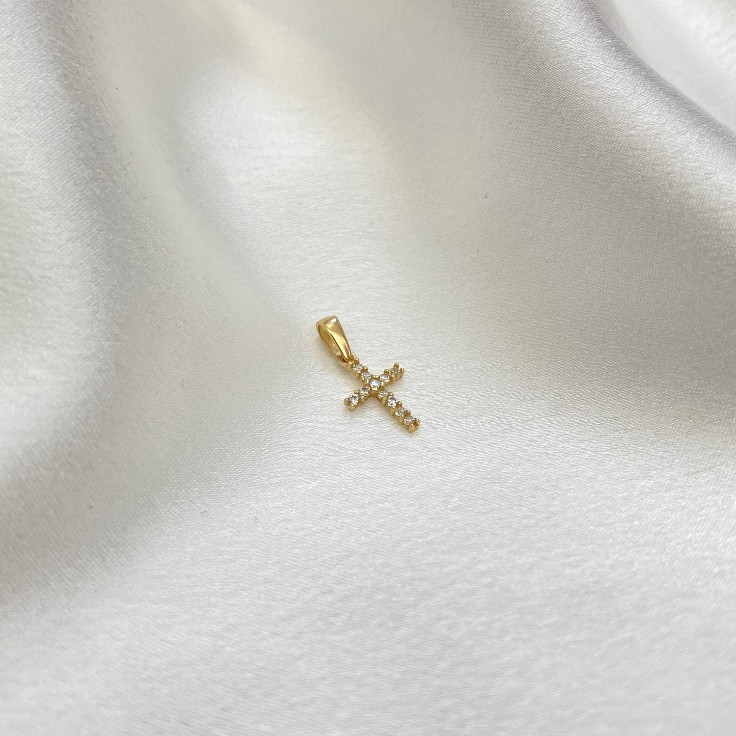 Cruz Mini Circonias 14k