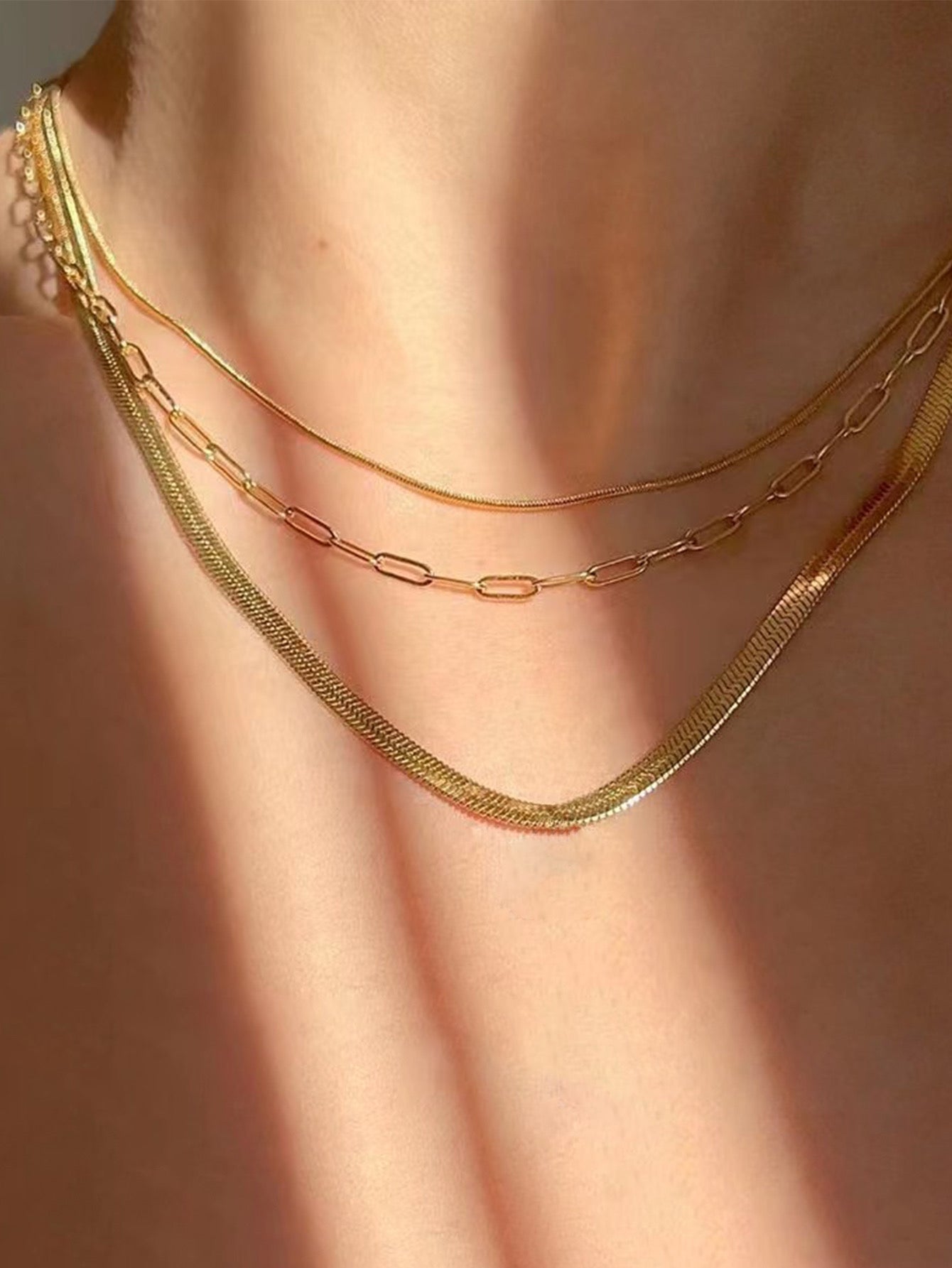 Rectangular Chain Necklace