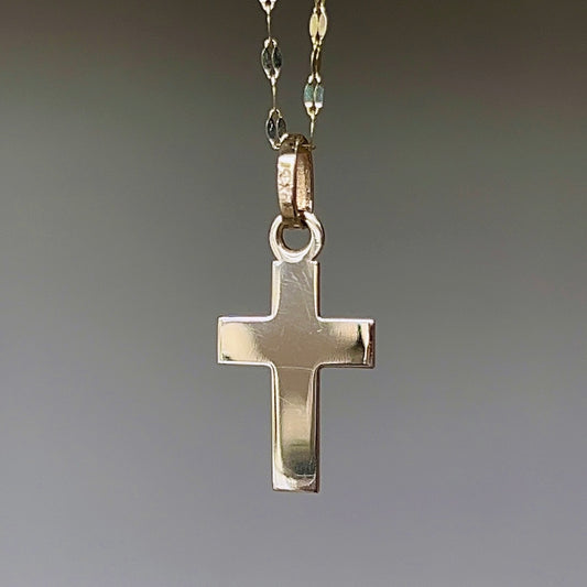 Cruz Plana Mediana 14k