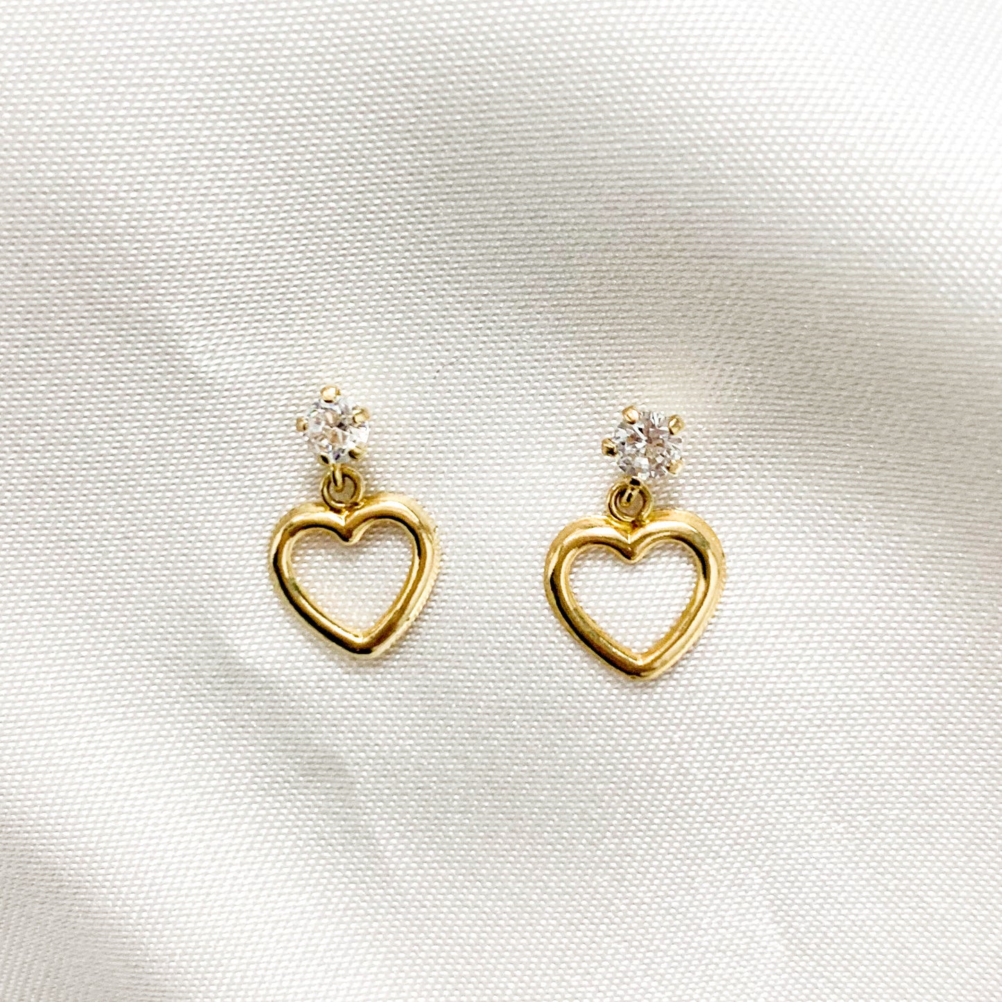 Broquel Corazón Colgante Varios 10k (pieza)